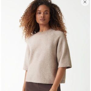 & Other stories Boxy Alpaca Knit T-Shirt XS